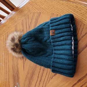 Winter beanie with pom on top